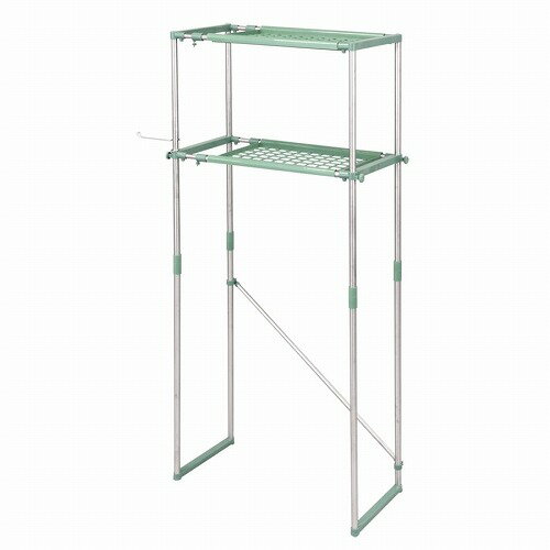 【LINEクーポン配布中】ステンレス 洗濯機ラック シンプル2段タイプ トイレ/脱衣所/洗面所 [WR-20G] スペースを有効活用 収納 田窪工業所 メーカー直送