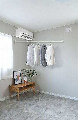 【LINEクーポン配布中】壁付け 室内物干し クイックポール L 物干し金物 [SRS51411] オークス メーカー直送