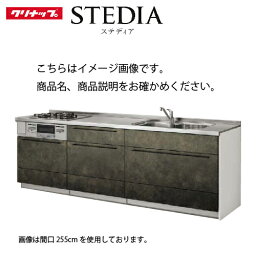 システムキッチン ステディア当店オリジナルプラン 下台プラン クリナップ 間口195cm W1950mm Class4 スライド収納 SYシンク 奥行65cm I型 メーカー直送