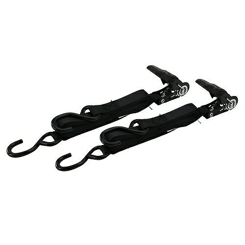 Rakuten - 【最大3万円クーポン配布中★27日09:59まで】荷締ベルト ラチェット式ベルト荷締機 2本組 ERT-25SR(BK) 2pcs E-Value [4977292226554] 藤原産業 メーカー直送