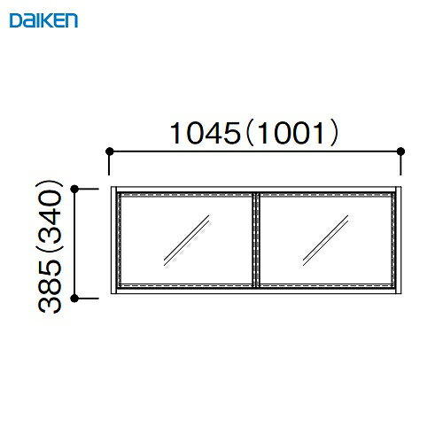 [EChE FIX^Cv Œg169 1i2 匚 DAIKEN [FIXKT16912] W1045~H385mm 󒍐Yi @ll [J[