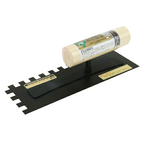 【LINEクーポン配布中】左官鏝 テフリッククシメ鏝 10ミリ目 緑長 240mm [4977292107075] 藤原産業 メーカー直送