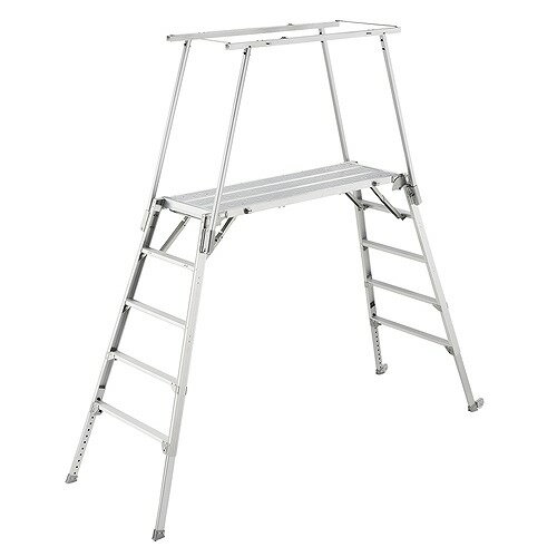 Ladders - 【最大3万円クーポン配布中★27日01:59まで】可搬式作業台 DUK デューク 天板高さ1.36~1.76m [DUK-1816T] 軽量仕様 強力タイプ 長谷川工業 法人様限定 メーカー直送