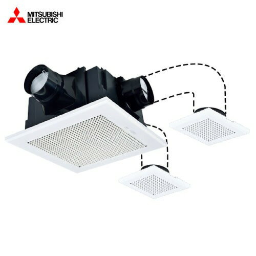 【最大3万円クーポン配布中★16日1:59まで】ダクト用換気扇 天井埋込形換気扇 2~3部屋換気用 DCブラシレスモーター搭載 三菱電機 MITSUBISHI [VD-18ZFVC7] 24時間換気機能付 接続パイプΦ100mm 単相100V