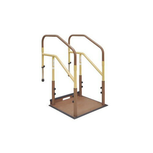 商品説明たよレールdan 省スペースタイプ 福祉用具 集合住宅や都心の戸建て住宅など玄関のスペースが狭い場所に最適です。 省スペースタイプはたよレールdanより、前後に-50mm・左右に-100mmコンパクトに。 上がりかまちの昇降をあんぜ...