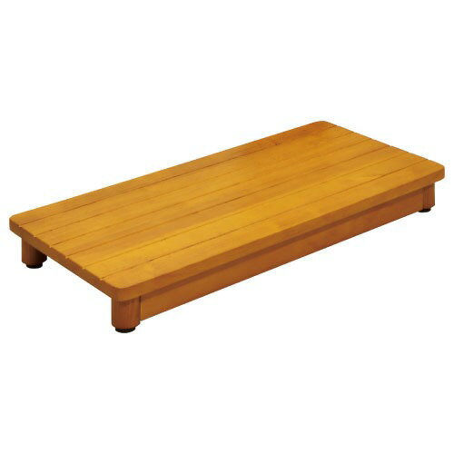 【LINEクーポン配布中】玄関用 木製踏台 マツ六 [SD750-90] W750×H90~100×D350mm ミディアムオーク 不..