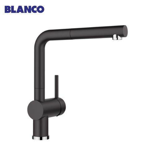 【LINEクーポン配布中】キッチン水栓 LINUS-S black ブラック シングルレバー混合水栓 [BLANCO-526148]..
