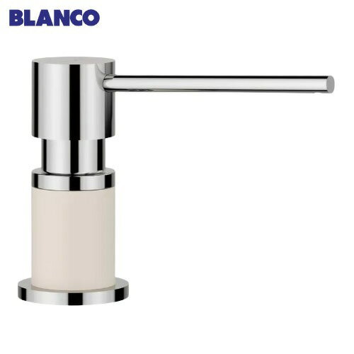 【LINEクーポン配布中】キッチン金具 ビルトインソープディスペンサー LATO black soft white ソフトホワイト [BLANCO-526955] 洗剤詰め替え式 取付穴Φ35 BLANCO メーカー直送