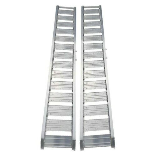 【LINEクーポン配布中】軽トラック アルミブリッジ 2本1組 1.2tタイプ [194022] 長さ210cm×幅30cm ツメ式フック 持ち手(取っ手)付 シンセイ メーカー直送