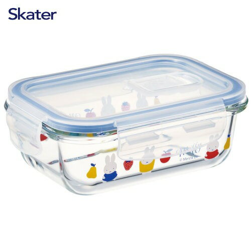 【LINEクーポン配布中】耐熱ガラス保存容器S 370ml ミッフィー GBST4 スケーター Skater [4973307674532] 4点ロック耐熱容器 冷凍・冷蔵保存ok 電子レンジ使用可能