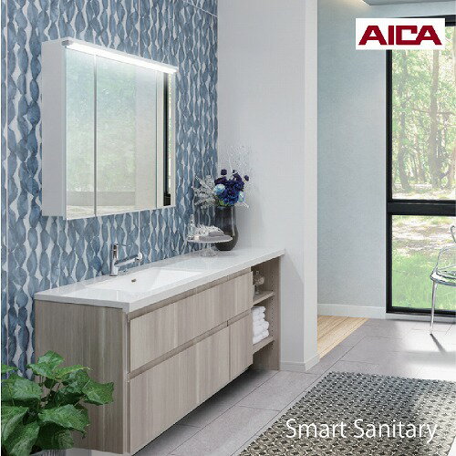 【最大3万円クーポン配布中★10日1:59まで】洗面化粧台 スマートサニタリー ラグジュアリーグレードスタイル [LX-01L/R] アイカ 間口1680mm おしゃれ メーカー直送 法人様限定 納期3週間