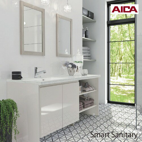 【最大3万円クーポン配布中★10日1:59まで】洗面化粧台 スマートサニタリー ラグジュアリーグレードスタイル [LX-02L/R] アイカ 間口1680mm おしゃれ メーカー直送 法人様限定 納期3週間