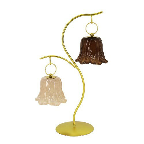 樂天商城 - 【最大3万円クーポン配布中★27日09:59まで】インテリア雑貨 エレガントランプ W230×H380×D125 [3106] LEDワイヤーライト仕様 各シェード単4電池3本使用(別売) オブジェ 東洋石創 メーカー直送