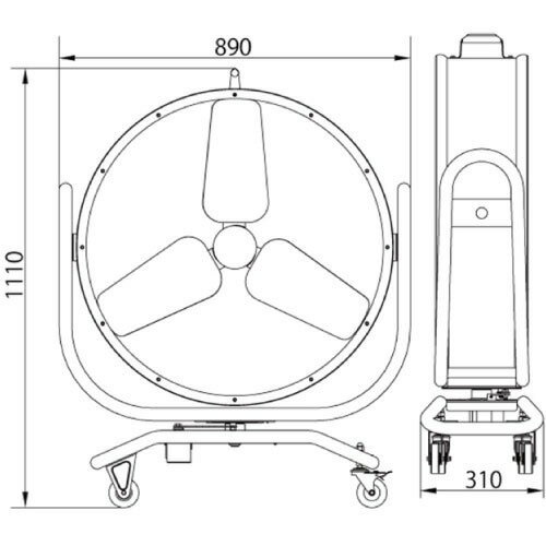 【最大3万円クーポン配布中★27日09:59まで】【欠品中 7月下旬頃予定】扇風機 75cm首振りビッグファン ナカトミ [BF-75ZS] 3枚羽根 単相100V 自動首振り付 法人様限定 メーカー直送 3