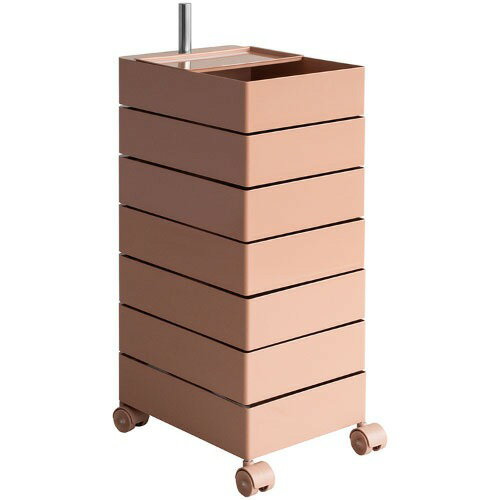 商品説明丸みのあるデザインが可愛い多段トローリーワゴン『Pluna（プルーナ）』。 4輪キャスターでラクラク移動できます。 棚はそれぞれ360度回転式で取り出しやすく、リビングや寝室、デスクなど色々なシーンでマルチにお使いいただけます。 ベ...