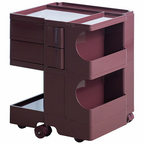 【LINEクーポン配布中】マルチワゴン Pluna プルーナ ロータイプ WG-H003-WIN [562003021] ワイン 5輪キャスター 完成品 キャスターのみ取付 宮武製作所 メーカー直送