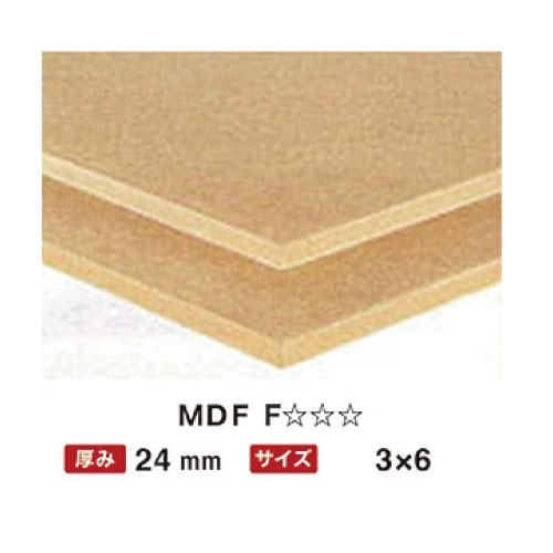 【最大3万円クーポン配布中★23日01:59まで】MDF24mm 3×6 F☆☆☆ 【関西一部地域限定商品】