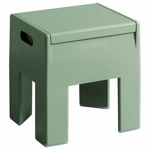 【LINEクーポン配布中】収納スツール Ponetta ポネッタ CH-H40-LGR [610040031] ライトグリーン 収納スペース 雑誌や小物を収納 軽量で持ち運び簡単 宮武製作所メーカー直送