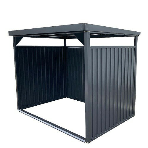 【最大3万円クーポン配布中★26日01:59まで】多目的万能物置 間口2400×奥行1800mmタイプ ロングパネル [DM-10L-BK] ブラック 自転車置き場 物置 ダイマツ 4トン配送 法人様限定 メーカー直送