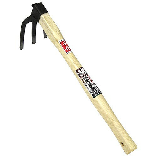 Hoes - 【LINEクーポン配布中】園芸用品 全鋼片手鍬 千吉 [4977292619226] 三本爪 藤原産業 メーカー直送