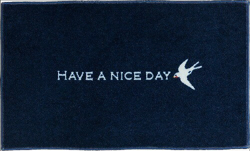 【最大3万円クーポン配布中★16日01:59まで】マット kahouHAVEANICEDAYnavy [CD00004] 45 × 70 cm クリーンテックス メーカー直送