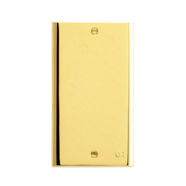 【最大3万円クーポン配布中★10日1:59まで】真鍮 スイッチプレート(フルカラーシリーズ用)PL00 金色 PVD加工 アンティーク ブラス 雑貨 [790070] ゴーリキアイランド