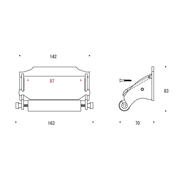【エントリーでポイント10倍】真鍮 ペーパーホルダー(クラシックシリーズ)LH 古色 アンティーク ブラス 雑貨 [640312] ゴーリキアイランド