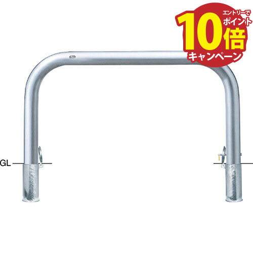 【エントリーでポイント10倍】アーチ 車止め 交換用本体のみ φ101.6(t4.0)×W1500×H800mm カラー:ステンレス [AA-11SK15-800HONTAI] サンポール 受注生産品 キャンセル不可 納期約1ヶ月 メーカー直送