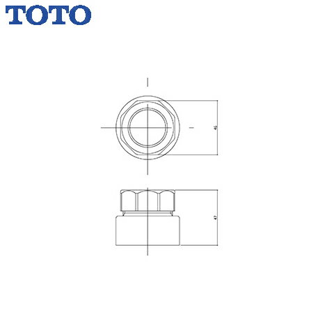 【最大3000円クーポン配布中★15日23:59まで】排水アダプター TOTO [LO48] 配管部材 洗面化粧台用別売り部材 40mm塩ビ管用