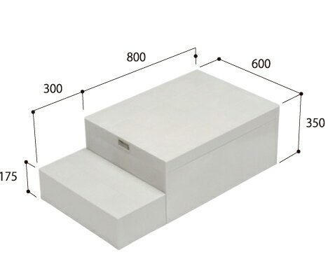 【LINEクーポン配布中】ハウスステップ [CUB-8060] 段差解消 収納 庭収納 シロアリ対策 エクステリア 城東テクノ JOTO メーカー直送(4)