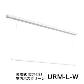 室内物干し [URM-L-W] 川口技研 物干金物 室内用ホスクリーン 昇降式面付タイプURMLW ロングサイズ1セット(1740mm) 部屋干し専用 物干し 天井付けタイプ あす楽