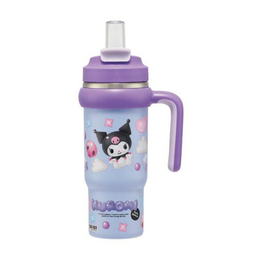 Rakuten - 【LINEクーポン配布中】ハンドル付2WAYストローステンレスタンブラー830ml クロミ ぷっくりバルーン サンリオ スケーター Skater [4973307713637] STSTB9