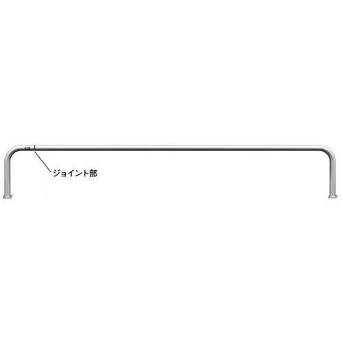 ジョイント自転車アーチ φ42.7(t2.0)×WP2400×H350mm カラー:ステンレス [AA-42BJ-2400] サンポール 受注生産品 キャンセル不可 納期約1ヶ月 メーカー直送