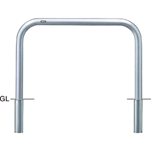 【LINEクーポン配布中】アーチ 車止め 交換用本体のみ φ60.5(t3.0)×W1000×H650mm カラー:ステンレス [AA-7S10-650HONTAI] サンポール 受注生産品 キャンセル不可 納期約1ヶ月 メーカー直送