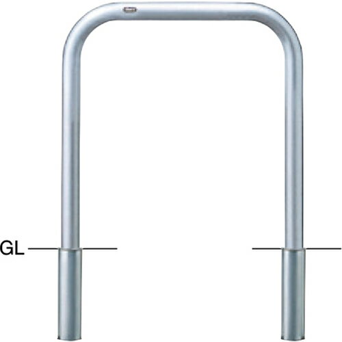 【LINEクーポン配布中】アーチ 車止め 交換用本体のみ φ60.5(t3.0)×W750×H800mm カラー:ステンレス [AA..
