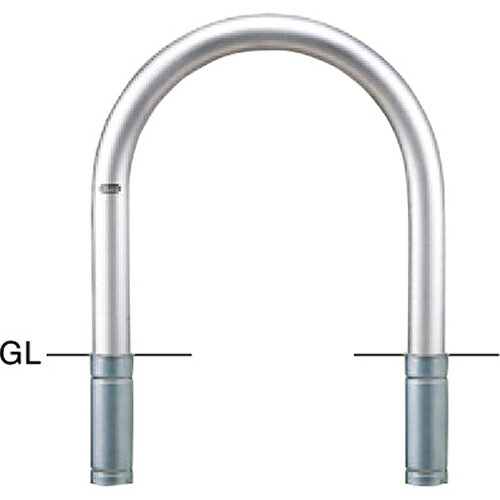 【最大3万円クーポン配布中★26日01:59まで】アーチ 車止め φ76.3(t3.0)×WP600×H650mm カラー:ステンレス [AC-8S] サンポール 受注生産品 キャンセル不可 納期約1ヶ月 メーカー直送