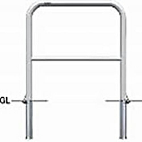 【最大3万円クーポン配布中★26日1:59まで】アーチ 車止め 交換用本体のみ φ42.7(t2.0)×W700×H650mm カラー:ステンレス [AH-42SF7-650HONTAI] サンポール 受注生産品 キャンセル不可 納期約1ヶ月 メーカー直送(4.0)