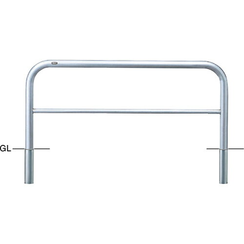 【LINEクーポン配布中】アーチ 車止め 交換用本体のみ φ60.5(t3.0)×W1500×H650mm カラー:ステンレス [AH-7S15-650HONTAI] サンポール 受注生産品 キャンセル不可 納期約1ヶ月 メーカー直送