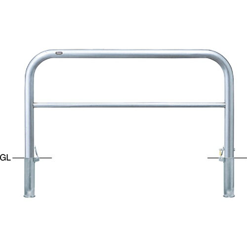 【LINEクーポン配布中】アーチ 車止め 交換用本体のみ φ60.5(t3.0)×W1500×H800mm カラー:ステンレス [AH-7SK15-800HONTAI] サンポール 受注生産品 キャンセル不可 納期約1ヶ月 メーカー直送