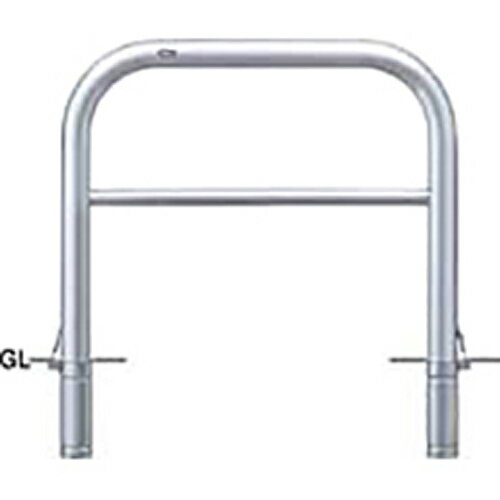 アーチ 車止め 交換用本体のみ φ76.3(t3.0)×W1000×H800mm カラー:ステンレス [AH-8SF10-800HONTAI] サンポール 受注生産品 キャンセル不可 納期約1ヶ月 メーカー直送