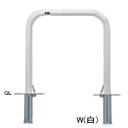 【LINEクーポン配布中】アーチ 交換用本体のみ φ60.5(t2.8)×W750×H800mm カラー:赤白 [FAA-7SF75-800(RW)HONTAI...