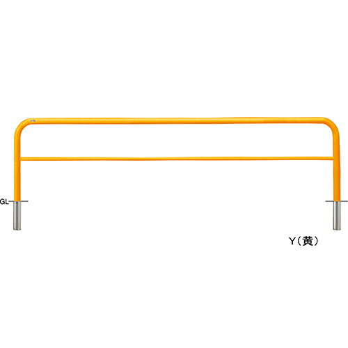 【LINEクーポン配布中】アーチ 交換用本体のみ φ60.5(t2.8)×W3000×H800mm カラー:黄 [FAH-7S30-800(Y)H..