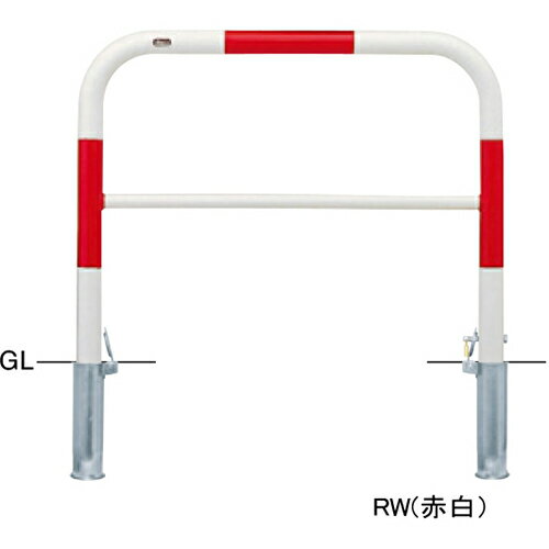【LINEクーポン配布中】アーチ φ60.5(t2.8)×W1000×H800mm カラー:白 [FAH-7SK10-800(W)] サンポール 受..