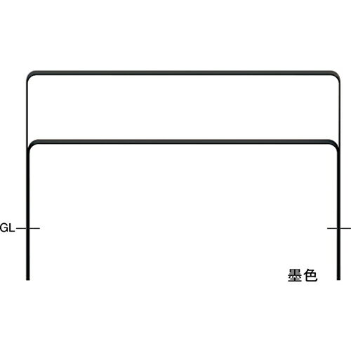 【LINEクーポン配布中】和モダン フラットバーアーチ W1500×H800mm カラー:鉄色 [FNA-7U15-800-135] サ..