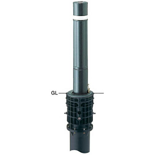 【最大3万円クーポン配布中★29日1:59まで】リフターボラード 上下式車止め φ114×H700mm カラー:116スモ..