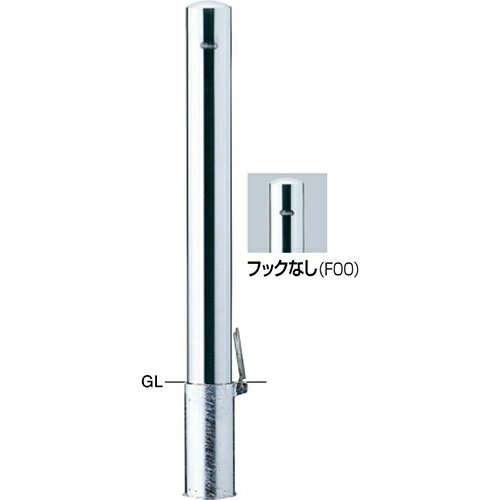 ピラー 車止め 交換用本体のみ φ101.6(t2.0)×H850mm カラー:ステンレス [PA-11SF-F00HONTAI] サンポール 受注生産品 キャンセル不可 納期約1ヶ月 メーカー直送