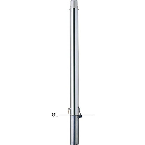 【最大3万円クーポン配布中★16日23:59まで】チェーンクランプピラー 車止め φ60.5(t1.5)×H777mm カラー:ステンレス [PAS-7SK] サンポール 受注生産品 キャンセル不可 納期約1ヶ月 メーカー直送