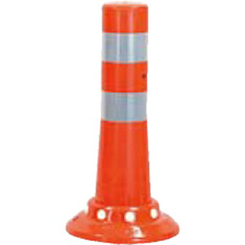 【LINEクーポン配布中】ガードコーン φ80,台座径φ200×H400mm カラー:オレンジ [RBHC-40(R)] サンポール 受注生産品 キャンセル不可 納期約1ヶ月 メーカー直送