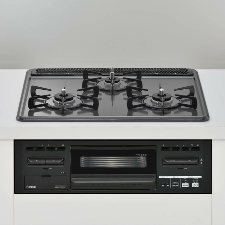 リンナイ ビルトインコンロ RS31M5H2RABW 60cm幅メタルトップ [3口ガスコンロ 都市ガス プロパン]《配送タイプA》