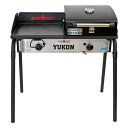 キャンプシェフ YUKON 2バーナーBBQグリル YK60LW(J) グリドル＆グリルBOXセット  Camp Chef《配送タイプA》